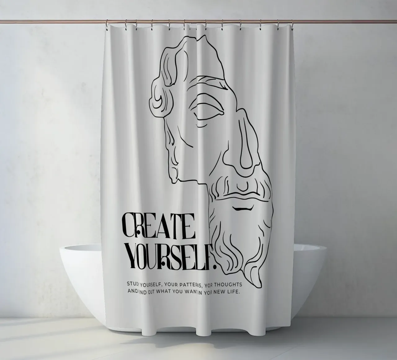 create yourself tenda da doccia da Ambition Wall