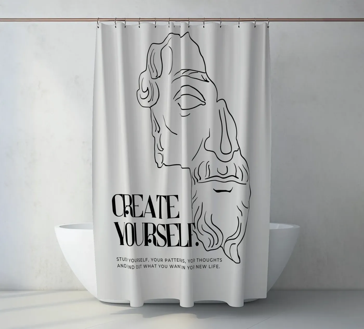 create yourself Duschvorhang von pixelflow