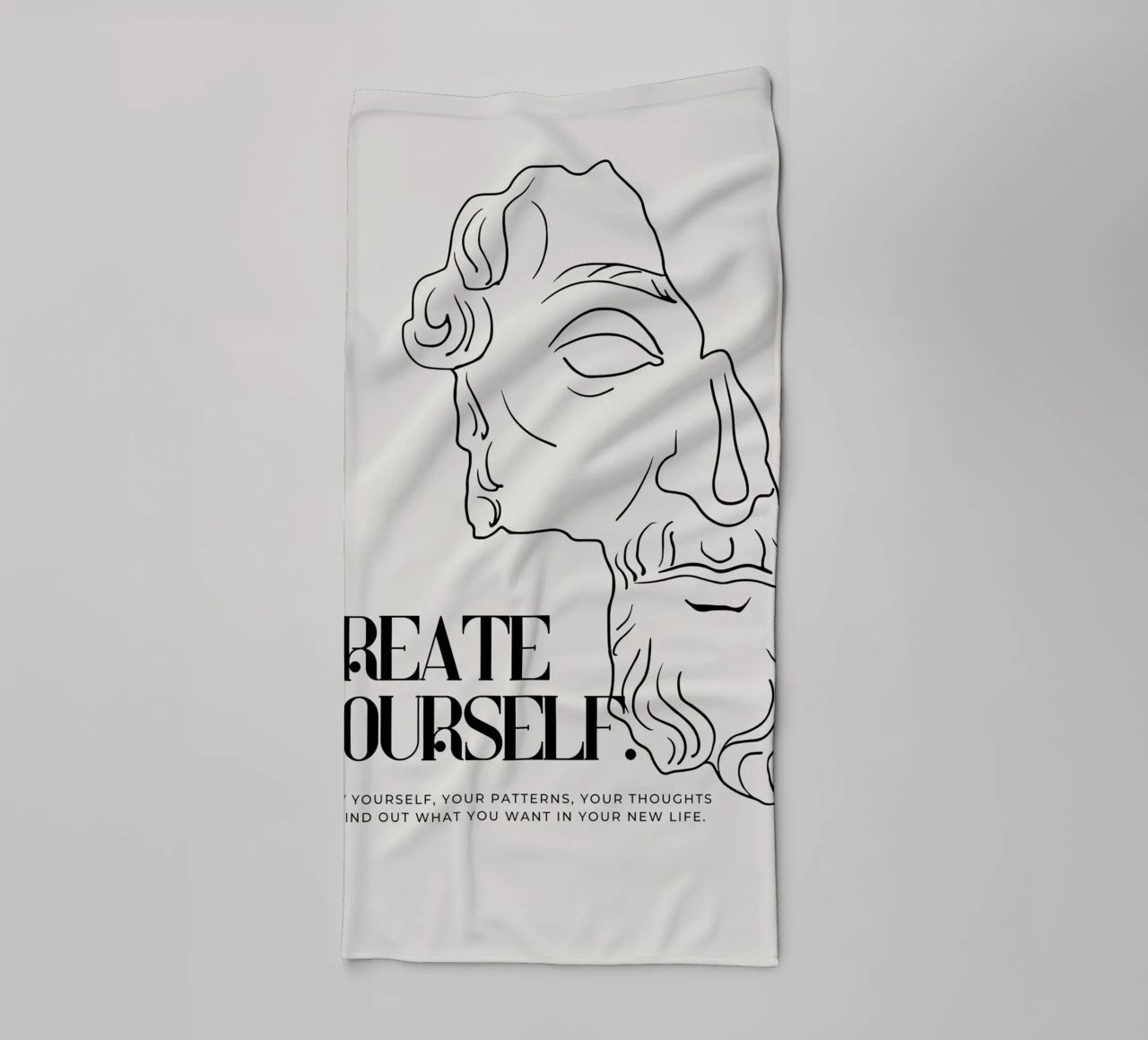 create yourself asciugamano da bagno da Ambition Wall