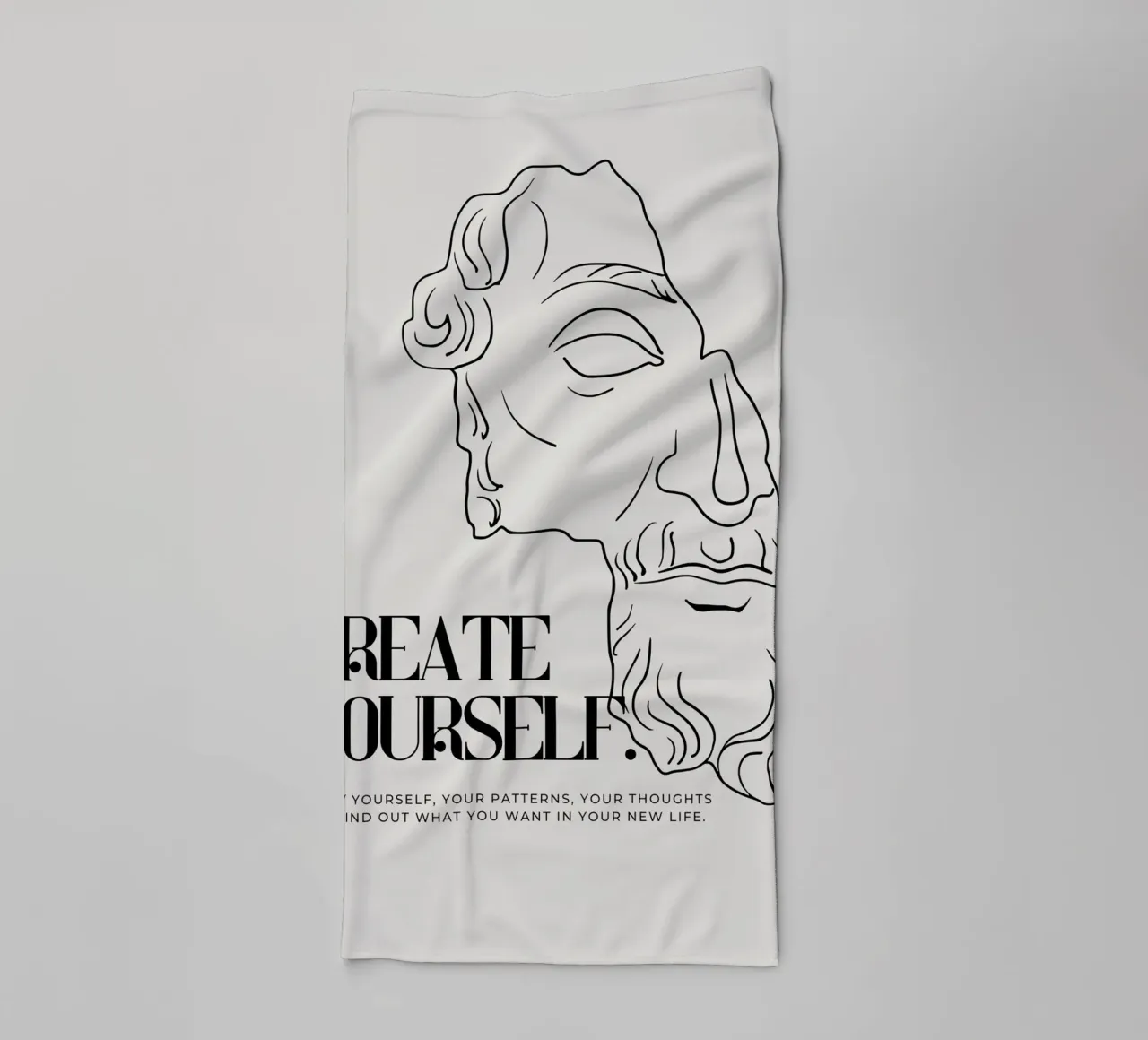 create yourself Handtuch von Ambition Wall