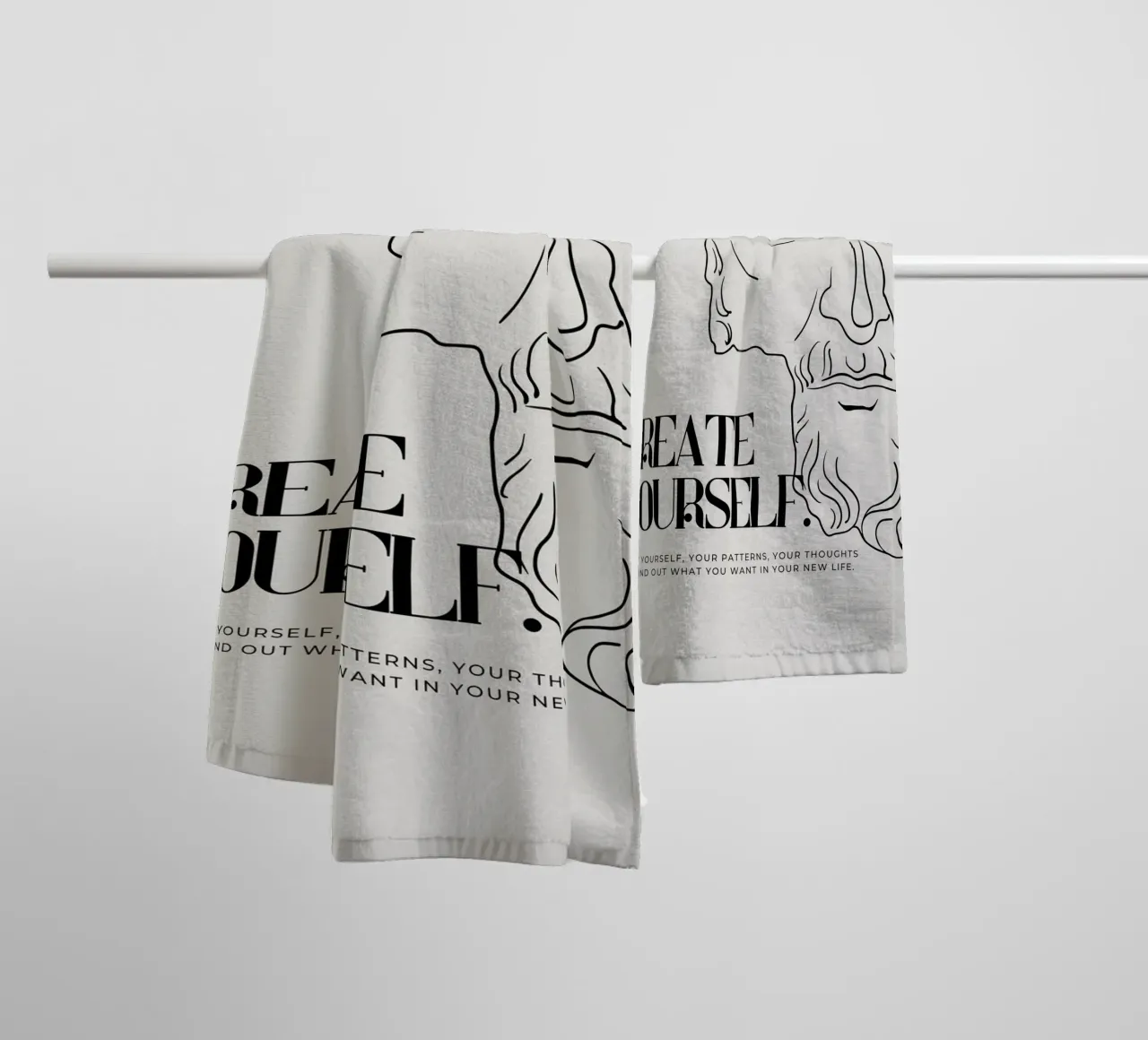 create yourself Handtuch von Ambition Wall