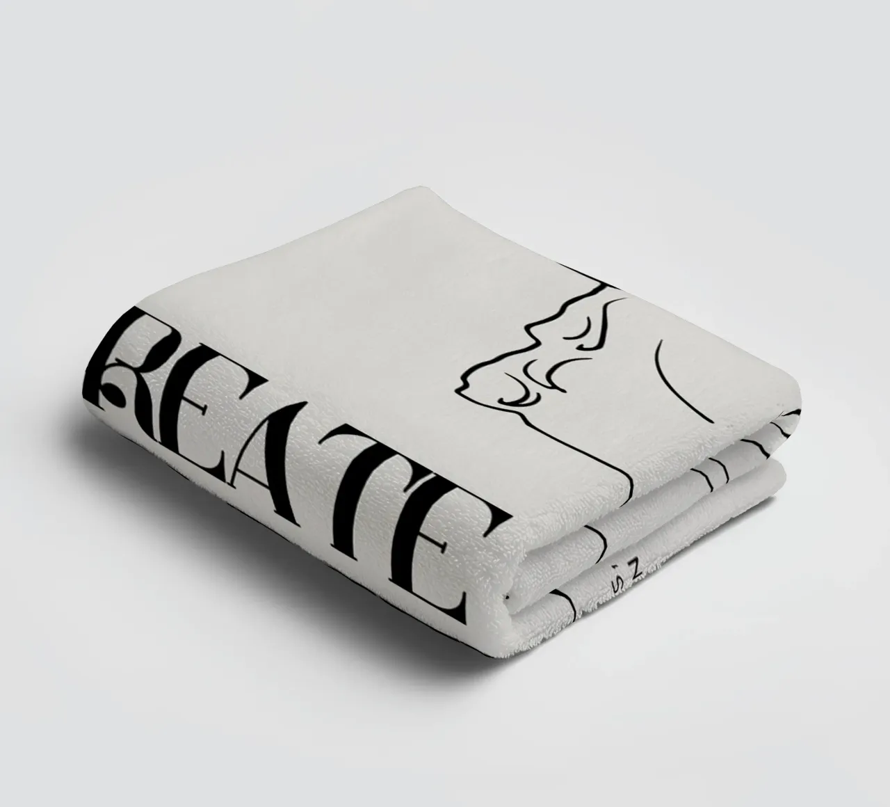 create yourself Handtuch von Ambition Wall