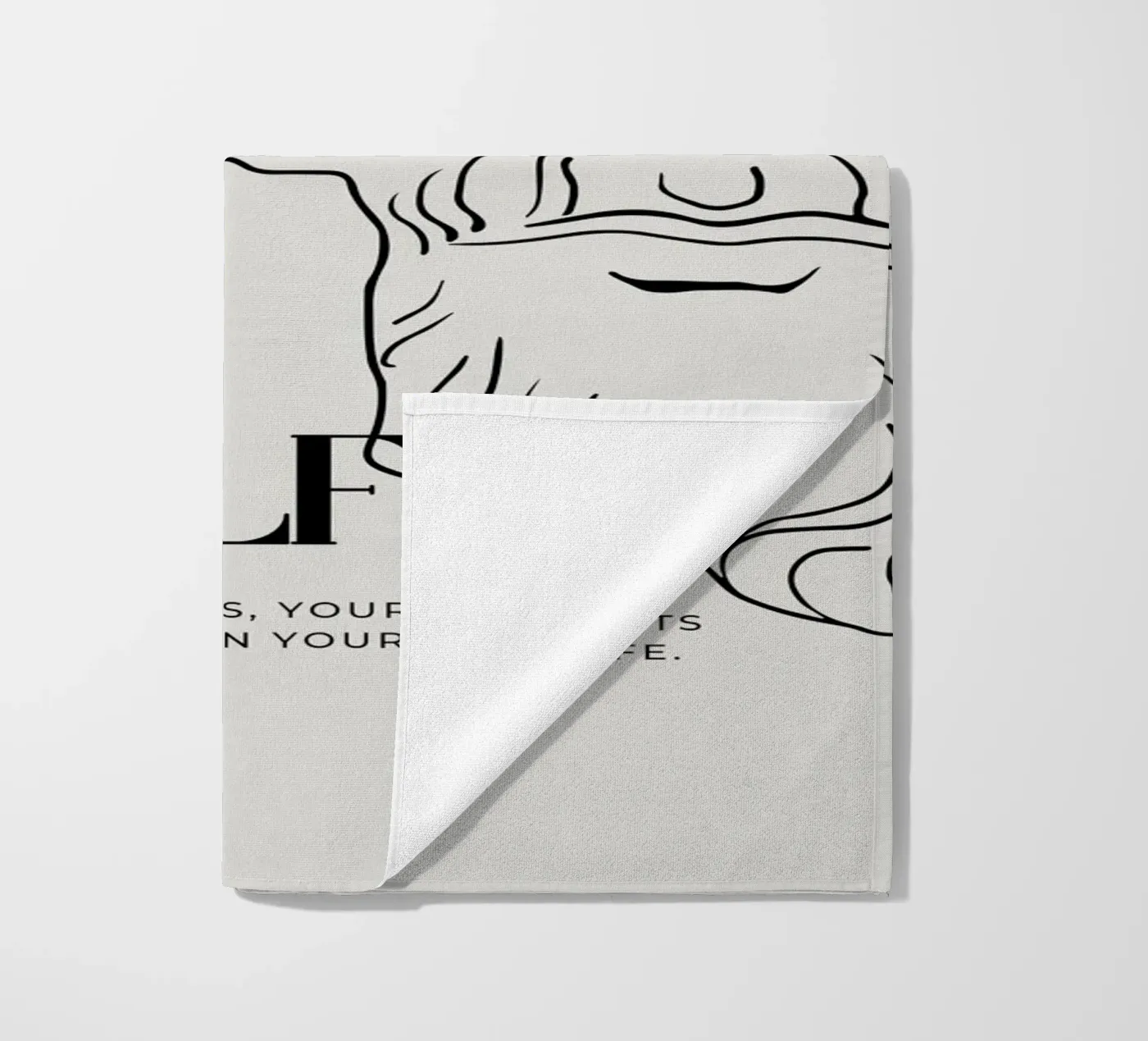 create yourself strandhanddoek van pixelflow