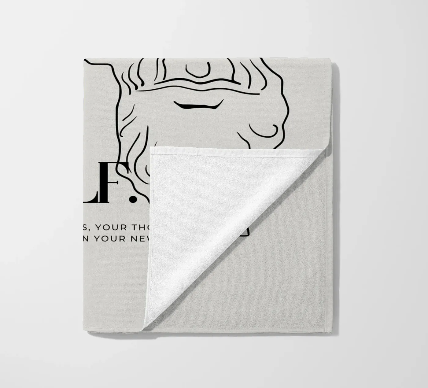 create yourself strandhanddoek van pixelflow