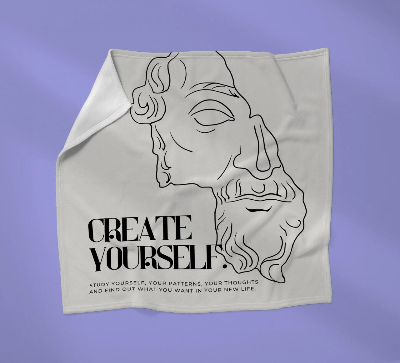 create yourself coperta in pile da Ambition Wall
