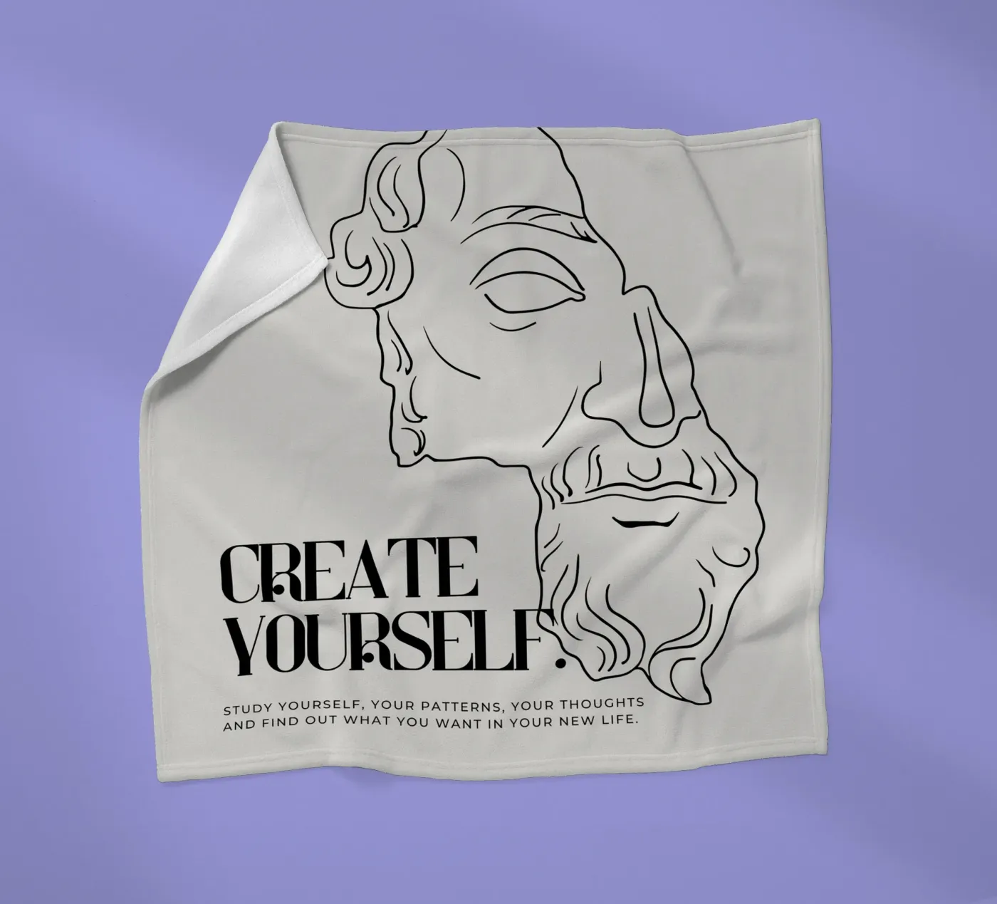 create yourself coperta in pile da pixelflow