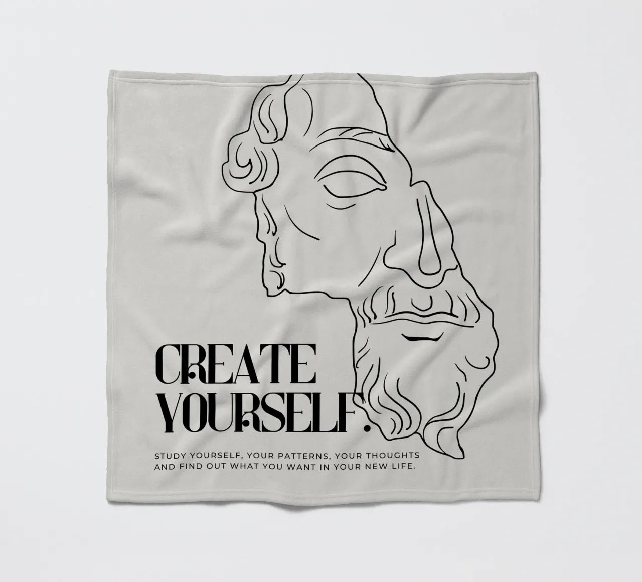 create yourself coperta in pile da Ambition Wall