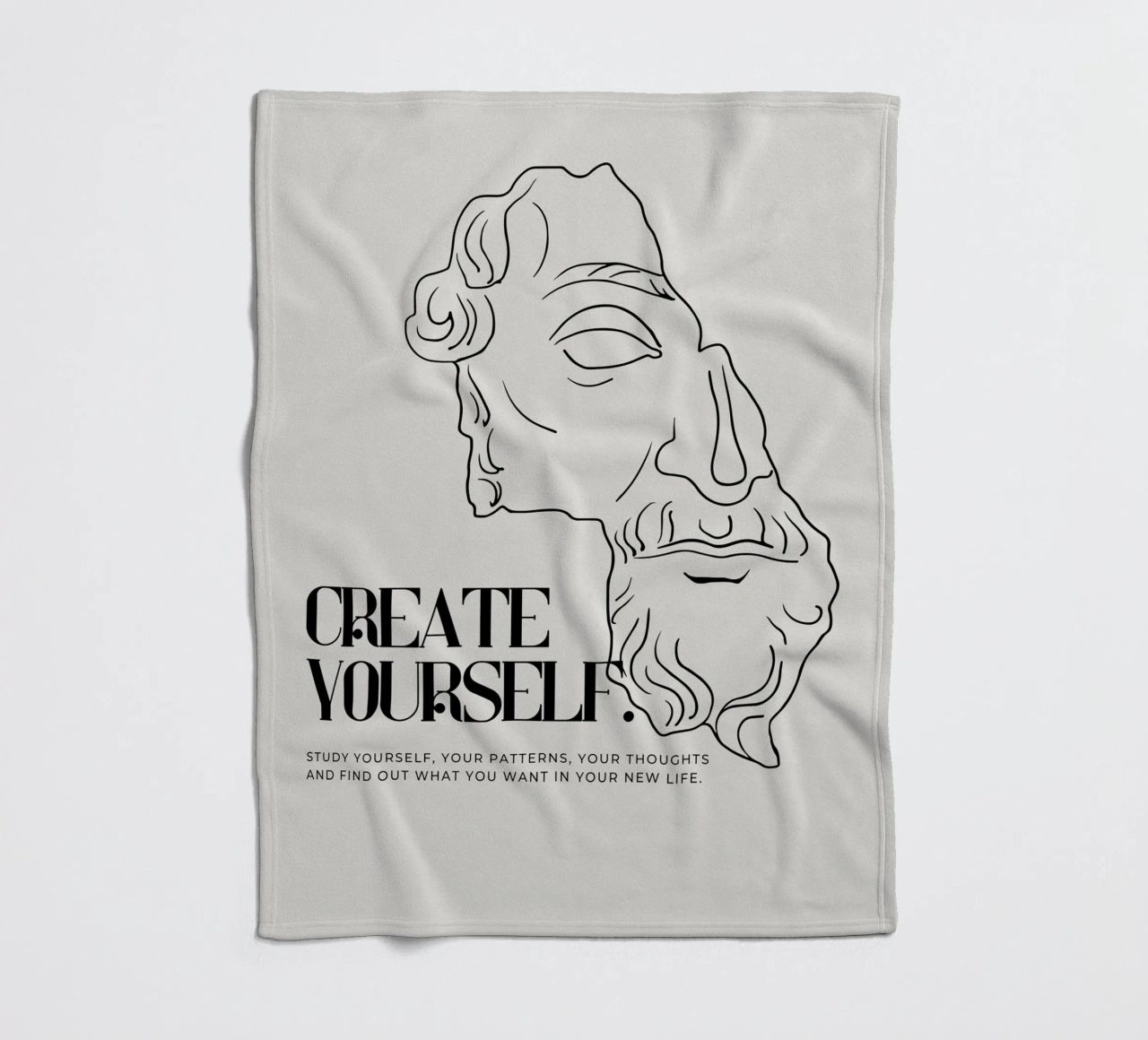 create yourself coperta in pile da Ambition Wall