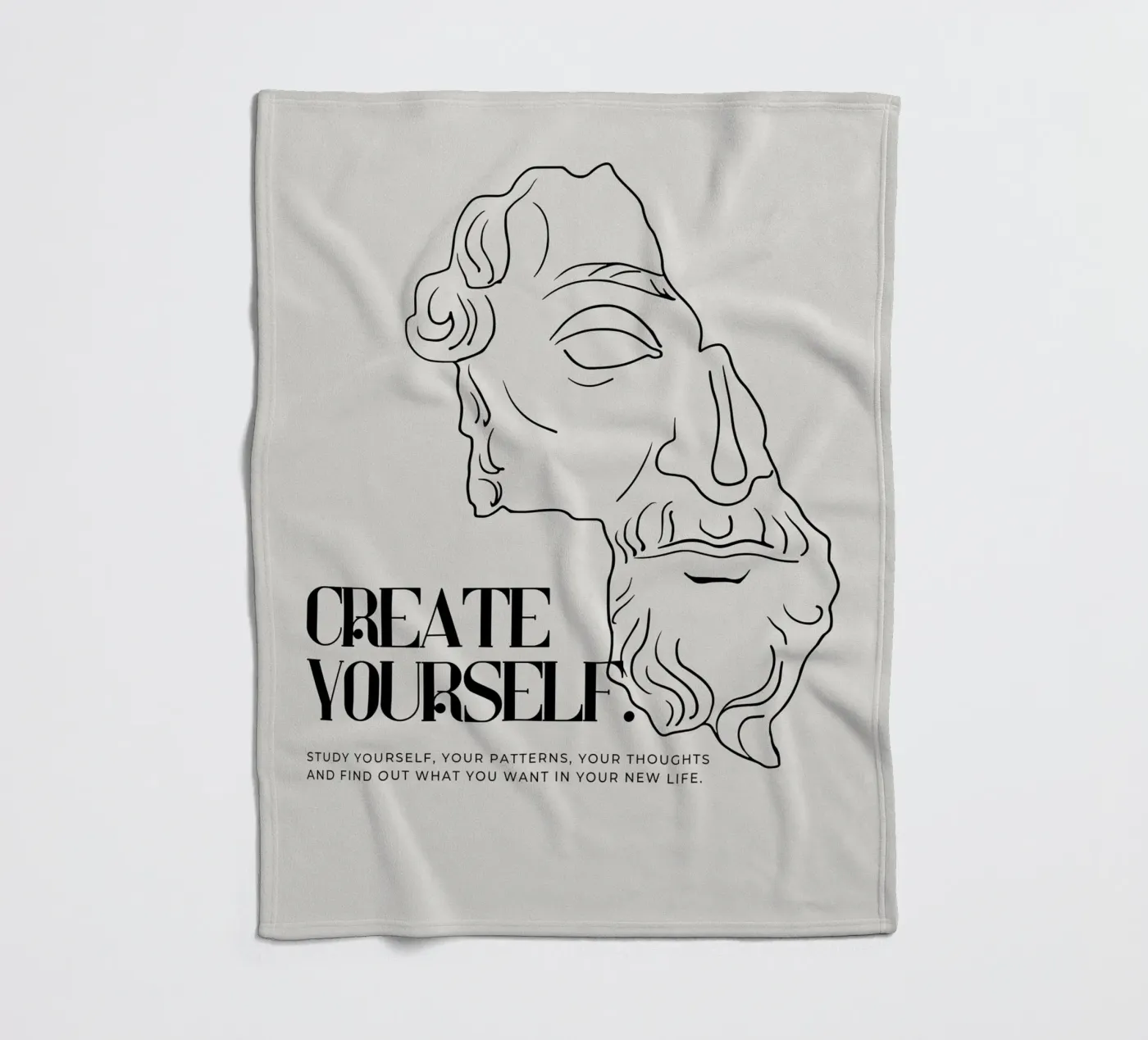 create yourself coperta in pile da pixelflow