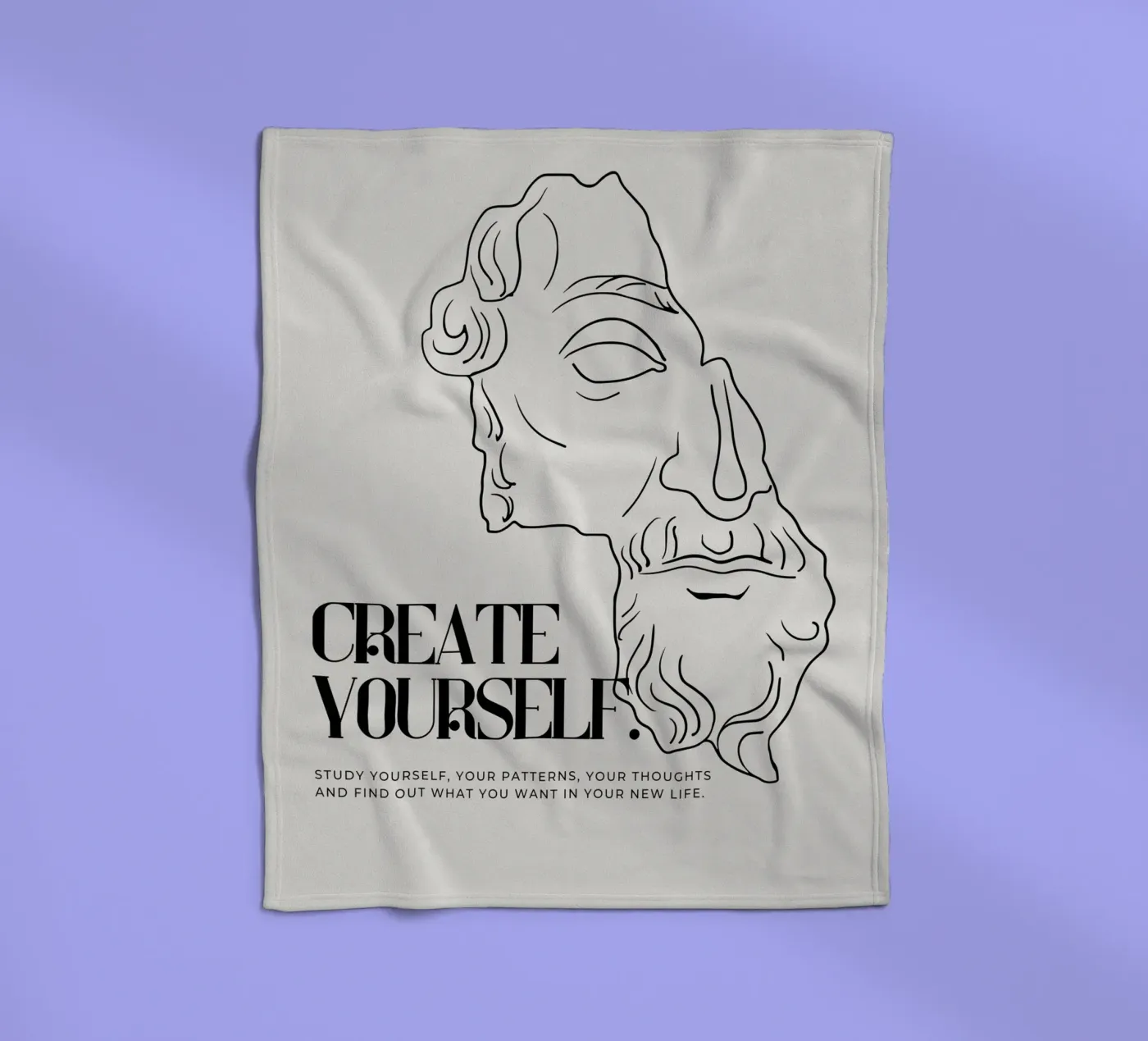 create yourself coperta in pile da pixelflow