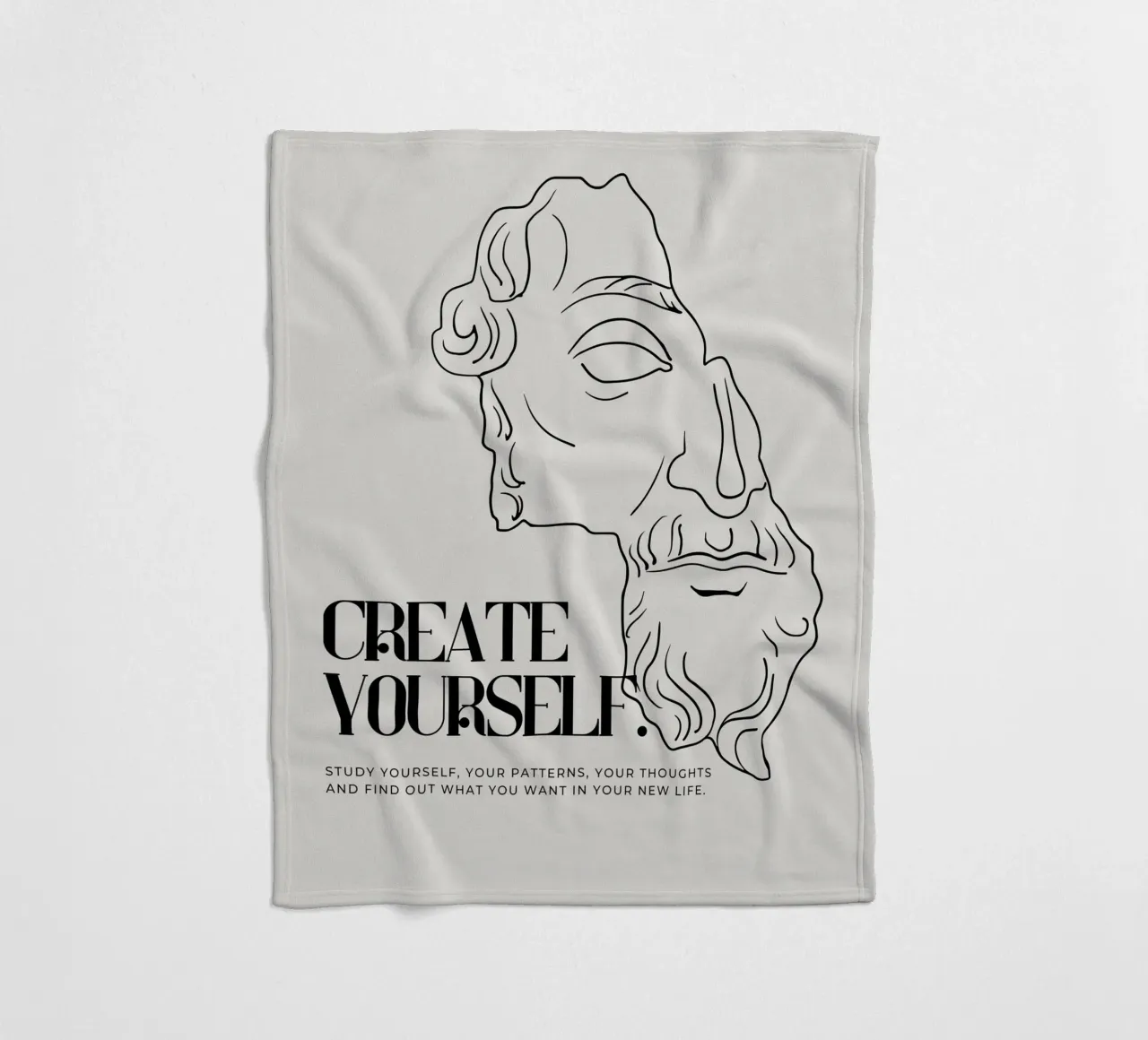 create yourself coperta in pile da Ambition Wall