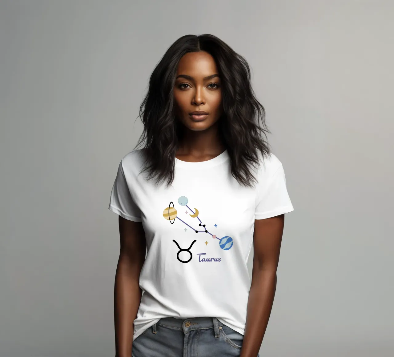 Taurus (Without Background) t-shirt da donna da treechild