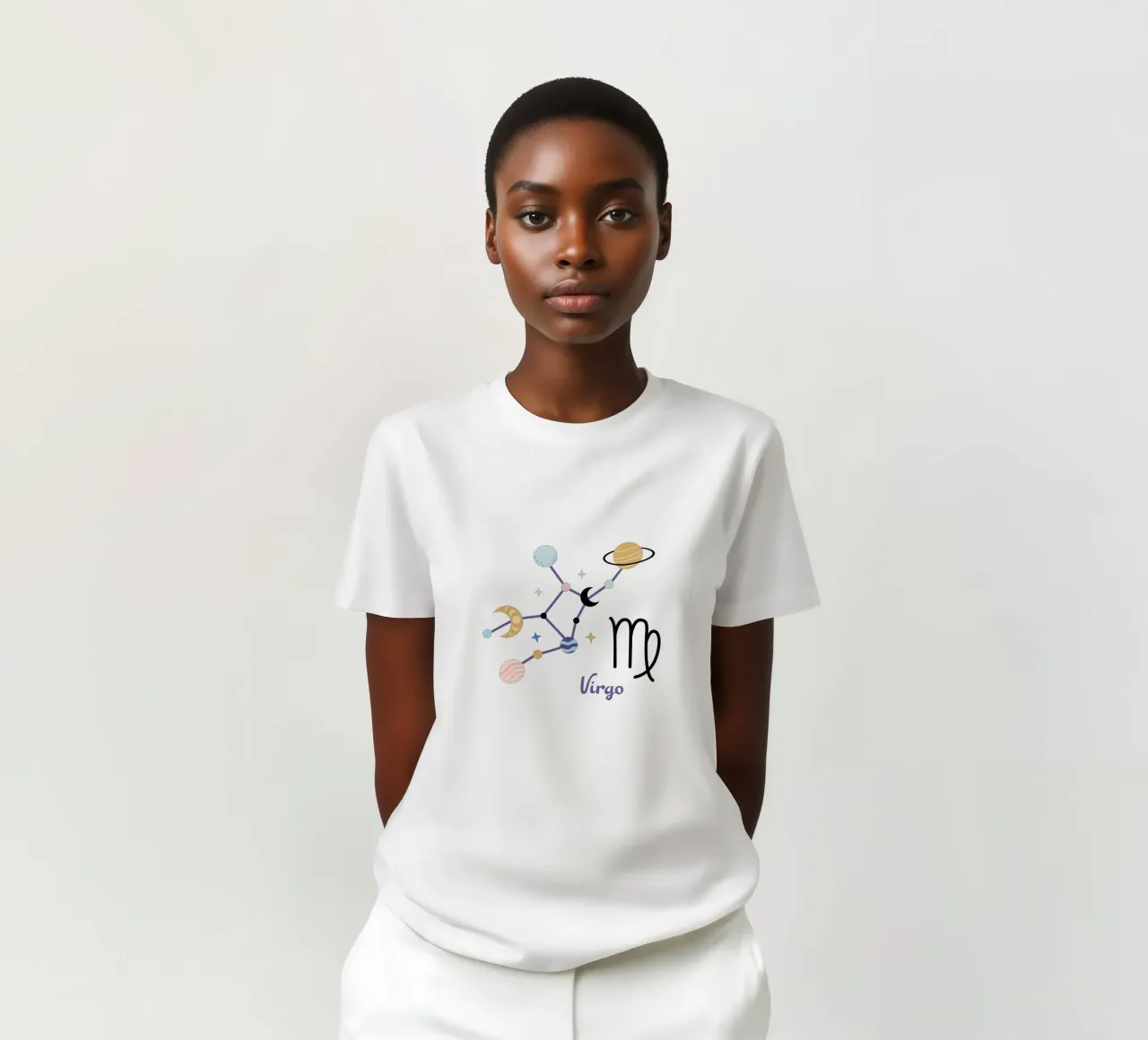 Virgo (Without Background) t-shirt da treechild