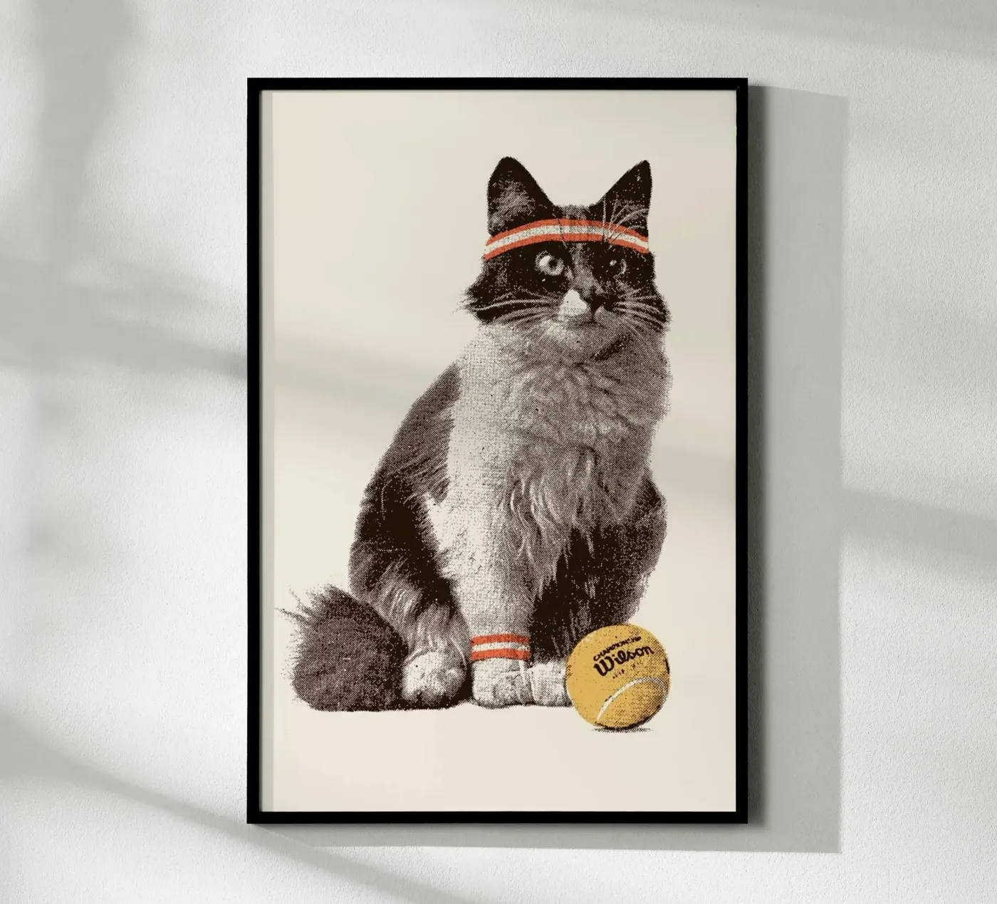 Tennis Cat poster da Florent Bodart