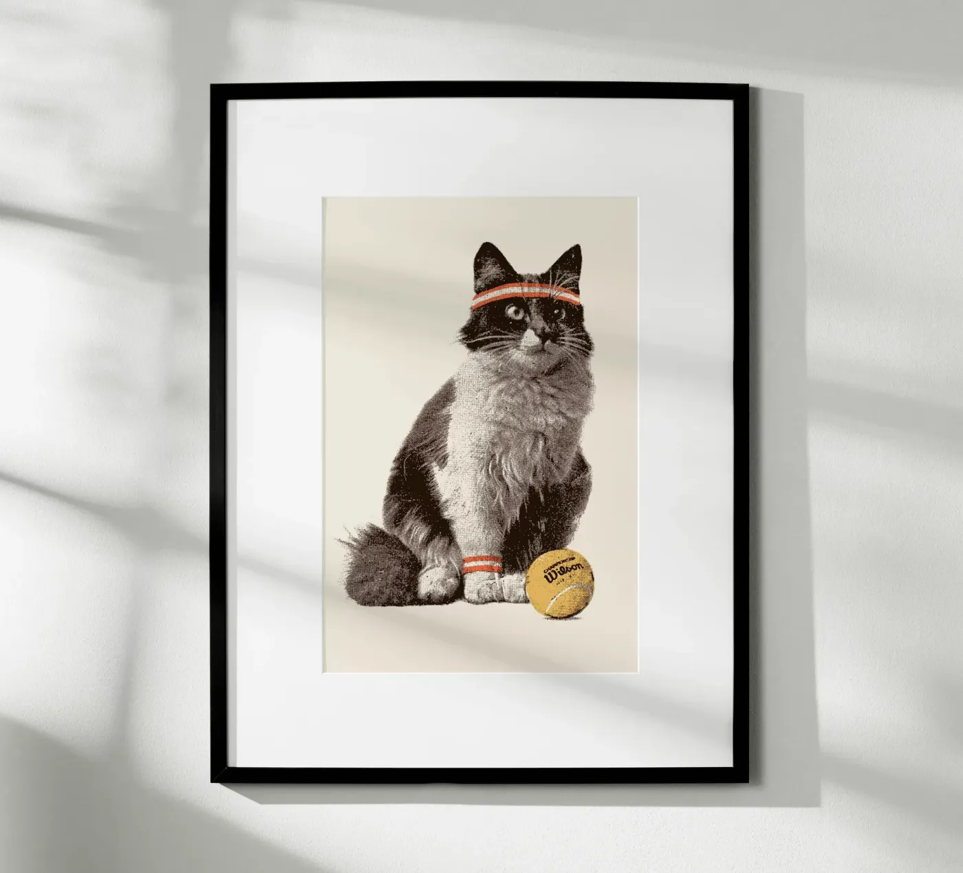 Tennis Cat poster da Florent Bodart