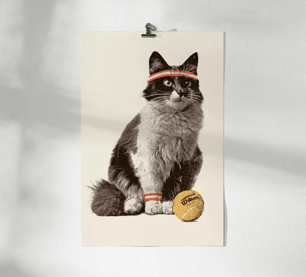 Tennis Cat poster de Florent Bodart