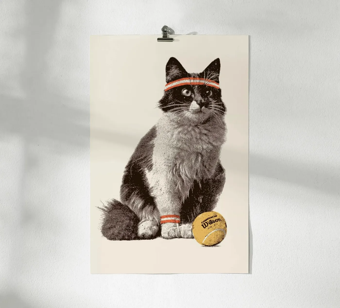 Tennis Cat poster da Florent Bodart