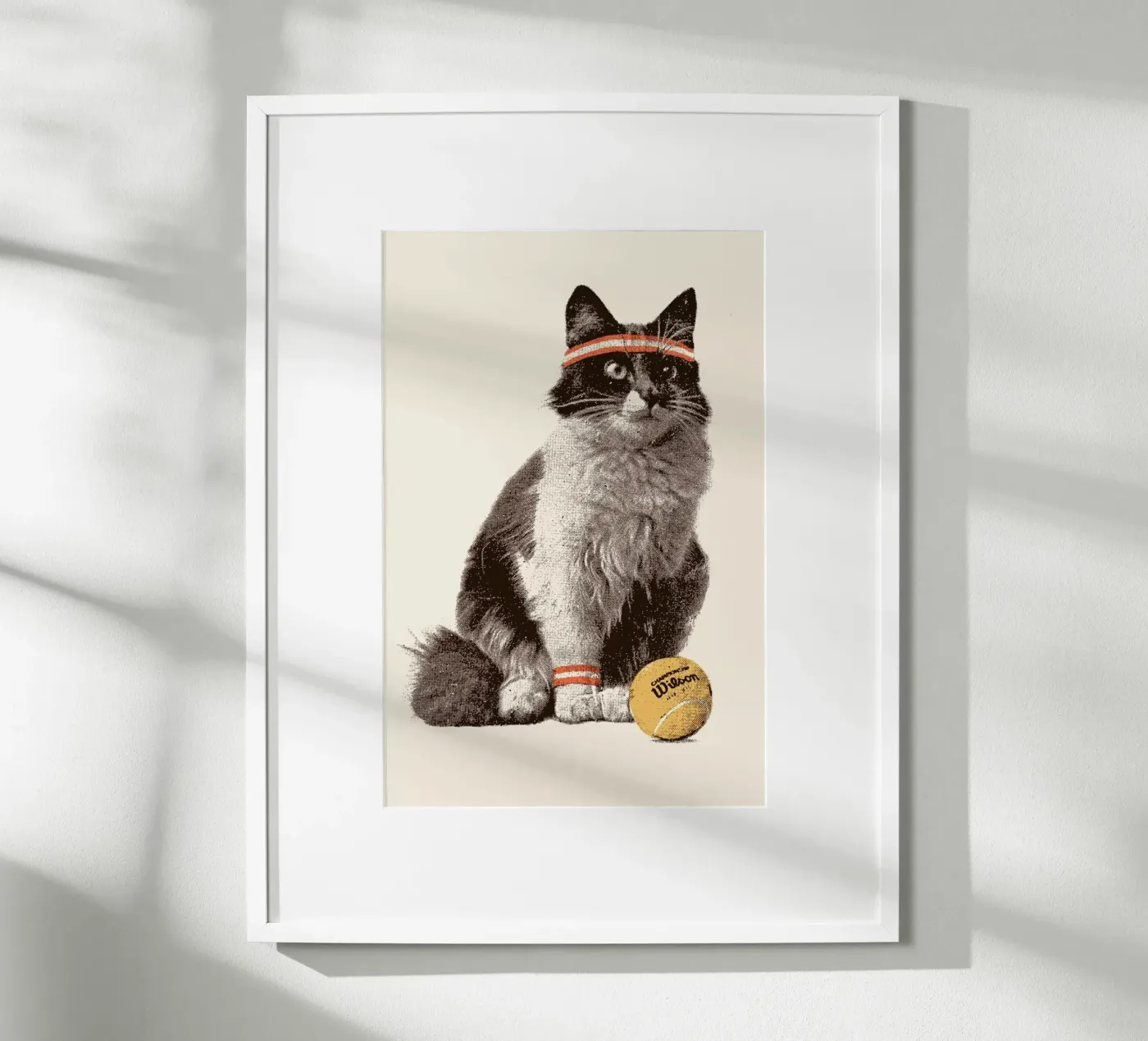 Tennis Cat poster da Florent Bodart