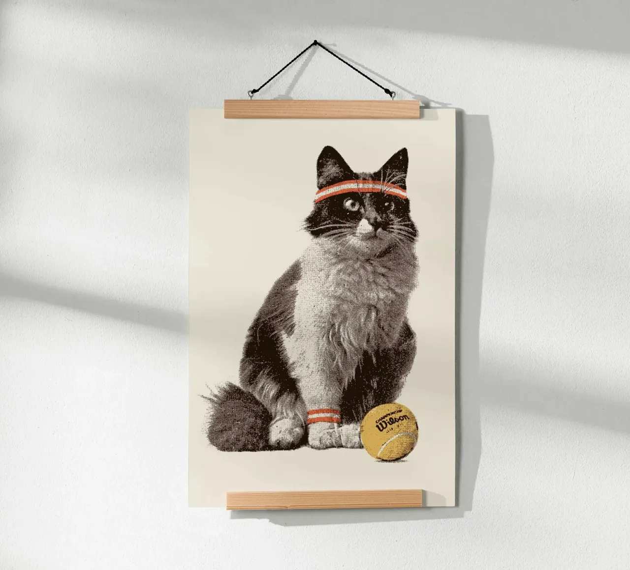 Tennis Cat poster de Florent Bodart
