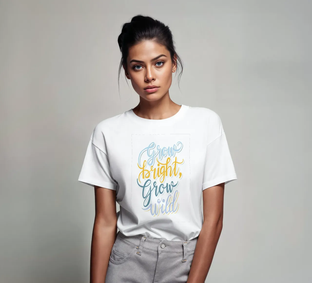 Cita de Grow bright, grow wild camiseta de Martina