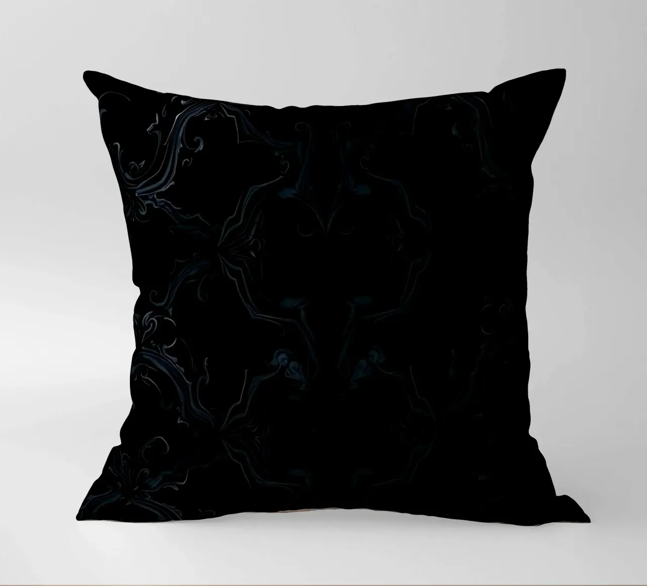 Elegant abstract getextureerd donker behang achtergrond kunst kussen van DesignDoodle