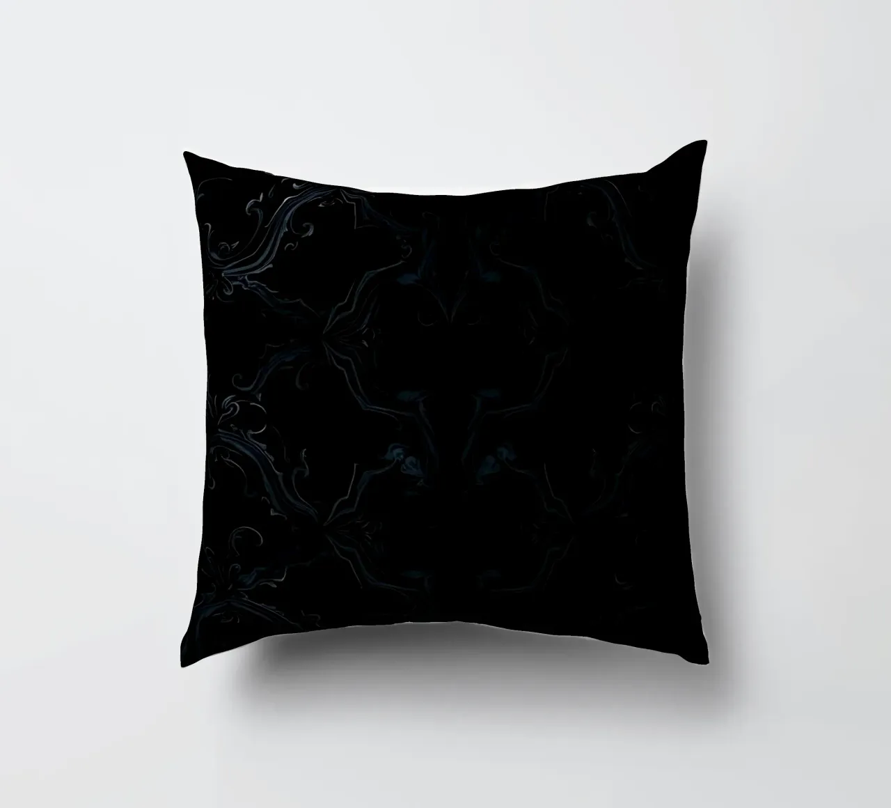 Elegant abstract getextureerd donker behang achtergrond kunst kussen van DesignDoodle