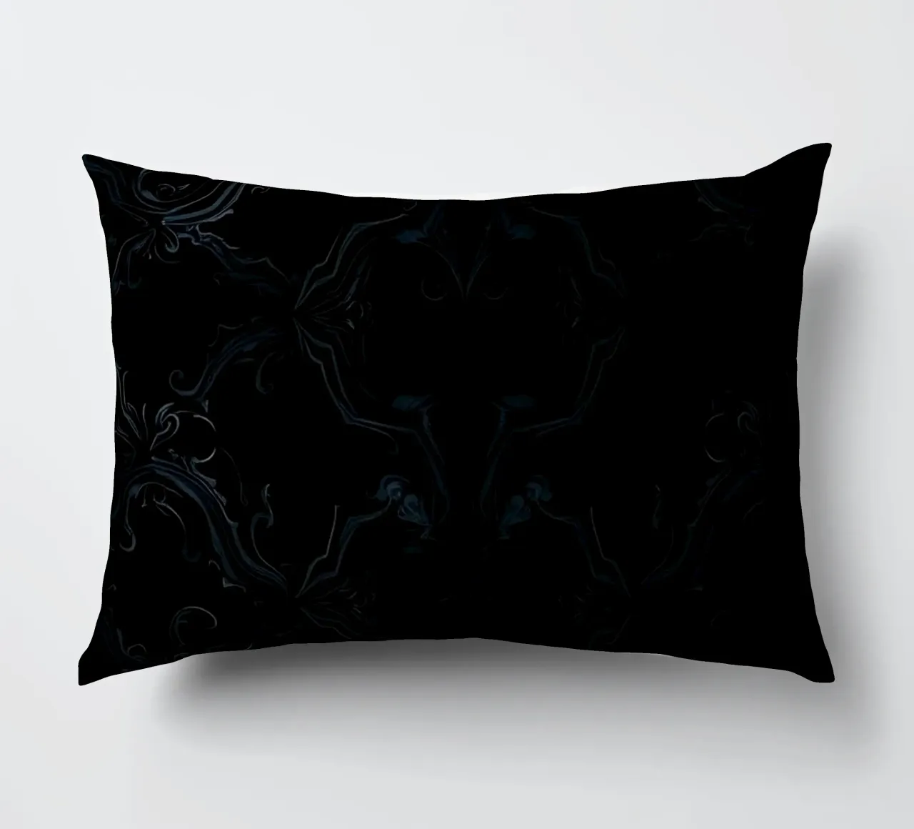 Elegant abstract getextureerd donker behang achtergrond kunst kussen van DesignDoodle