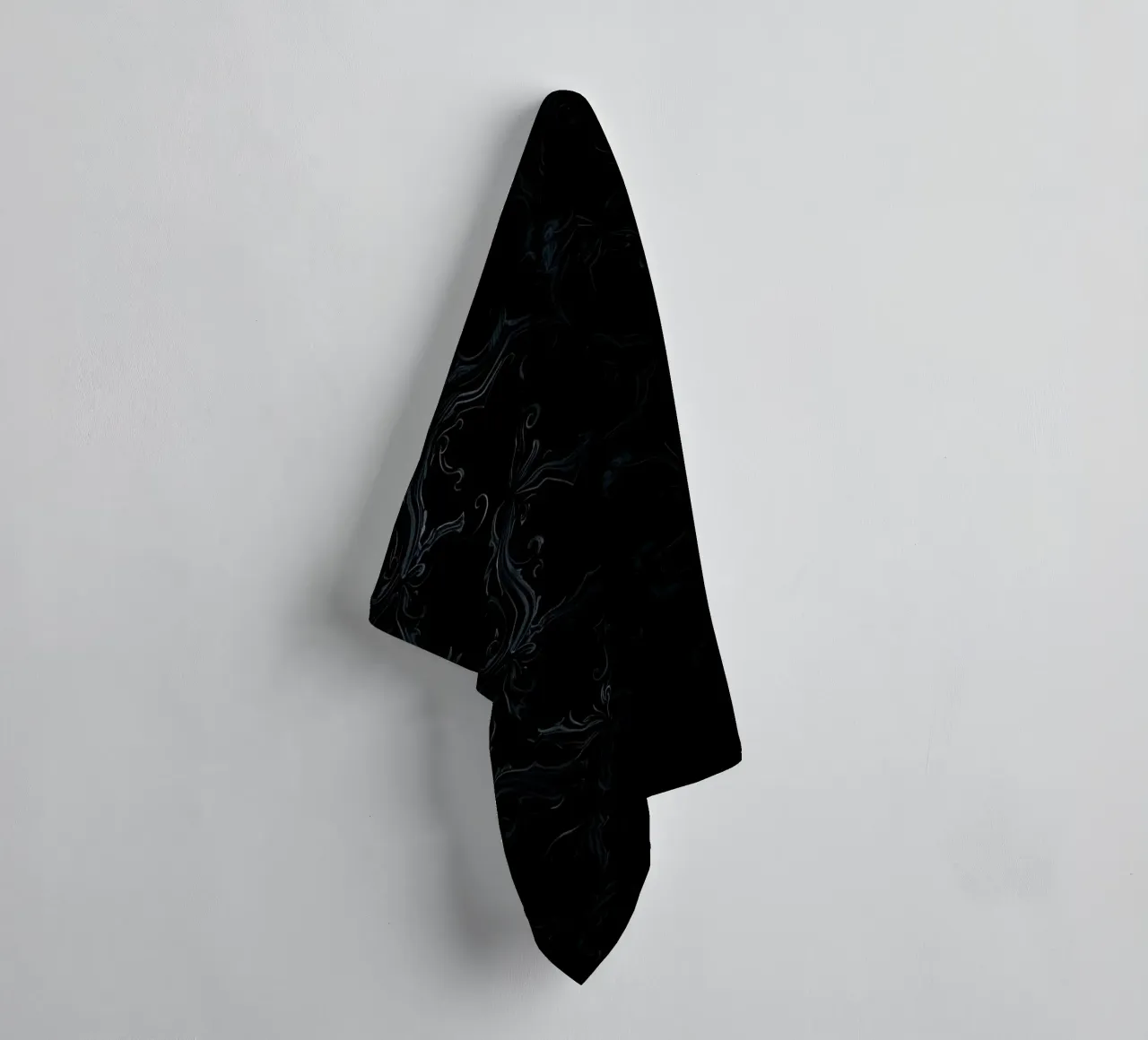 Elegant abstract getextureerd donker behang achtergrond kunst badhanddoek van DesignDoodle