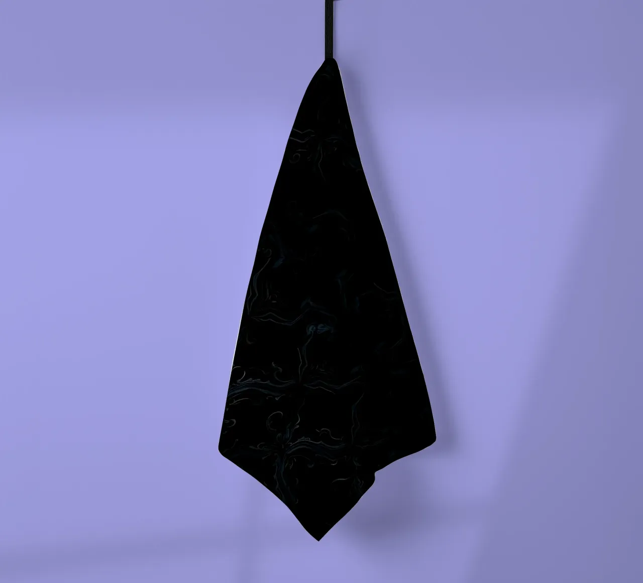 Elegant abstract getextureerd donker behang achtergrond kunst theedoek van DesignDoodle