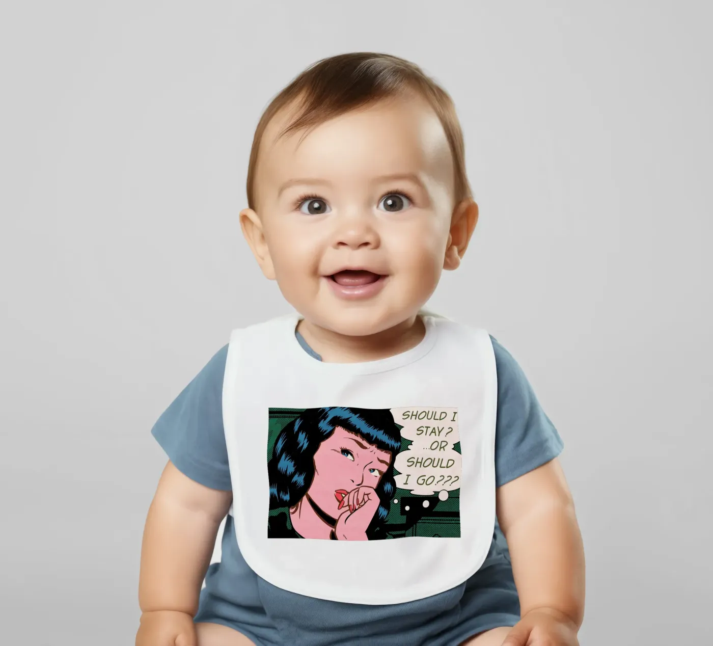 Indecision baby slabbetje van Matheus Lopes Castro