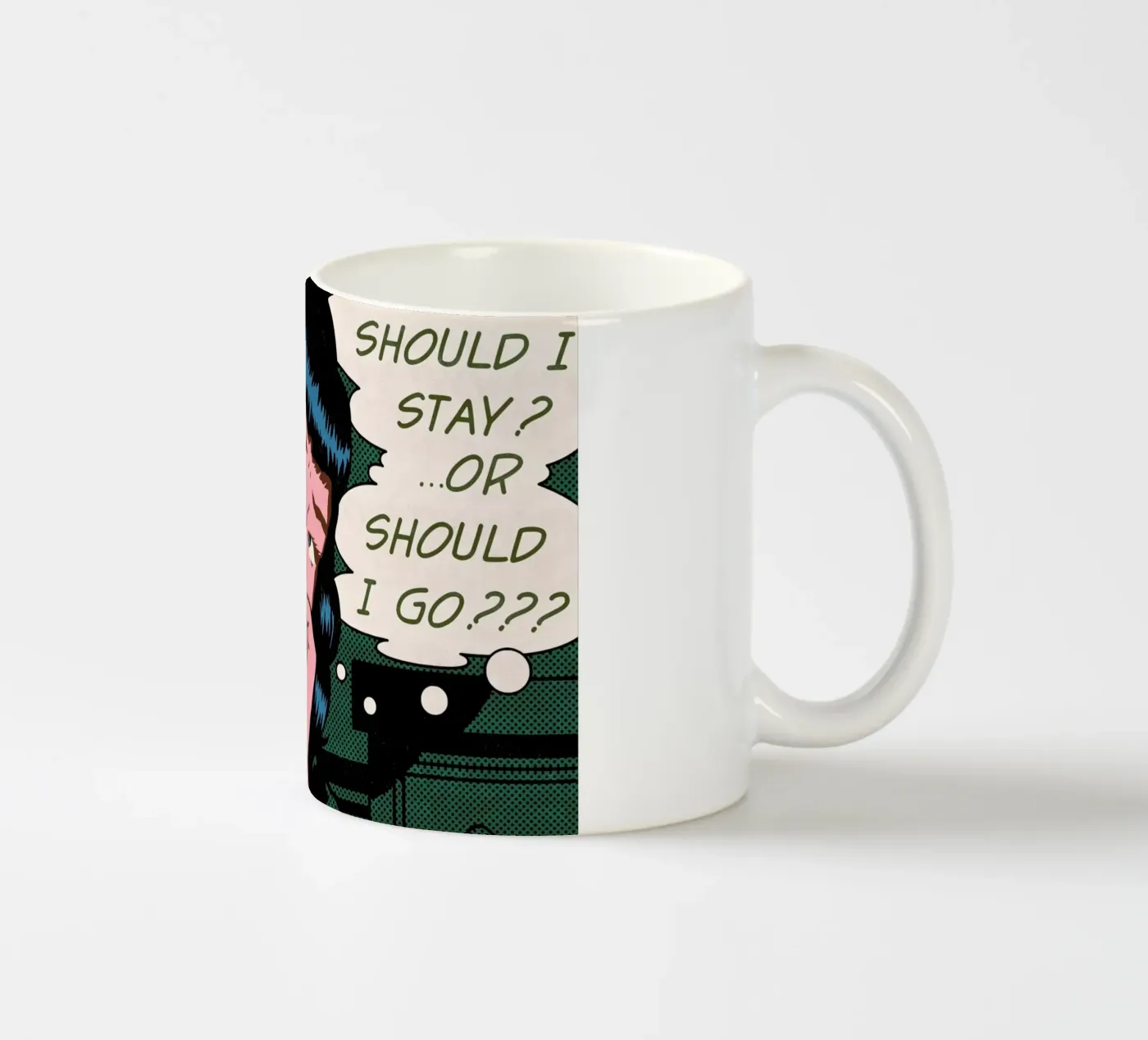 Indecision ceramic mug by Matheus Lopes Castro