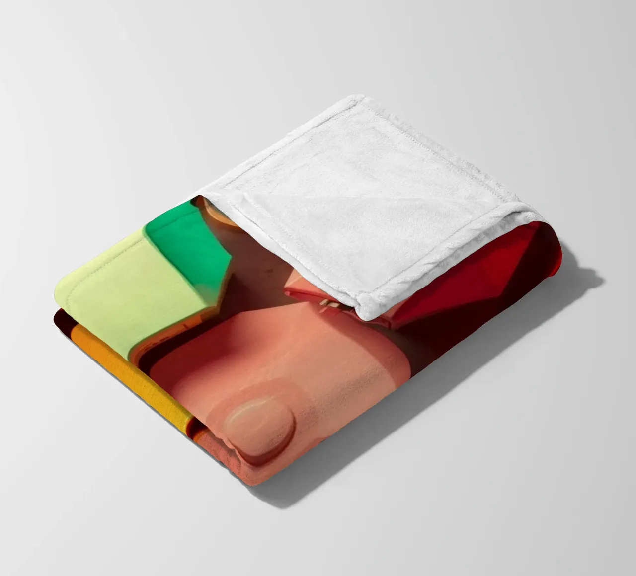 Forme astratte colorate stratificate di forme geometriche coperta in pile da DesignDoodle