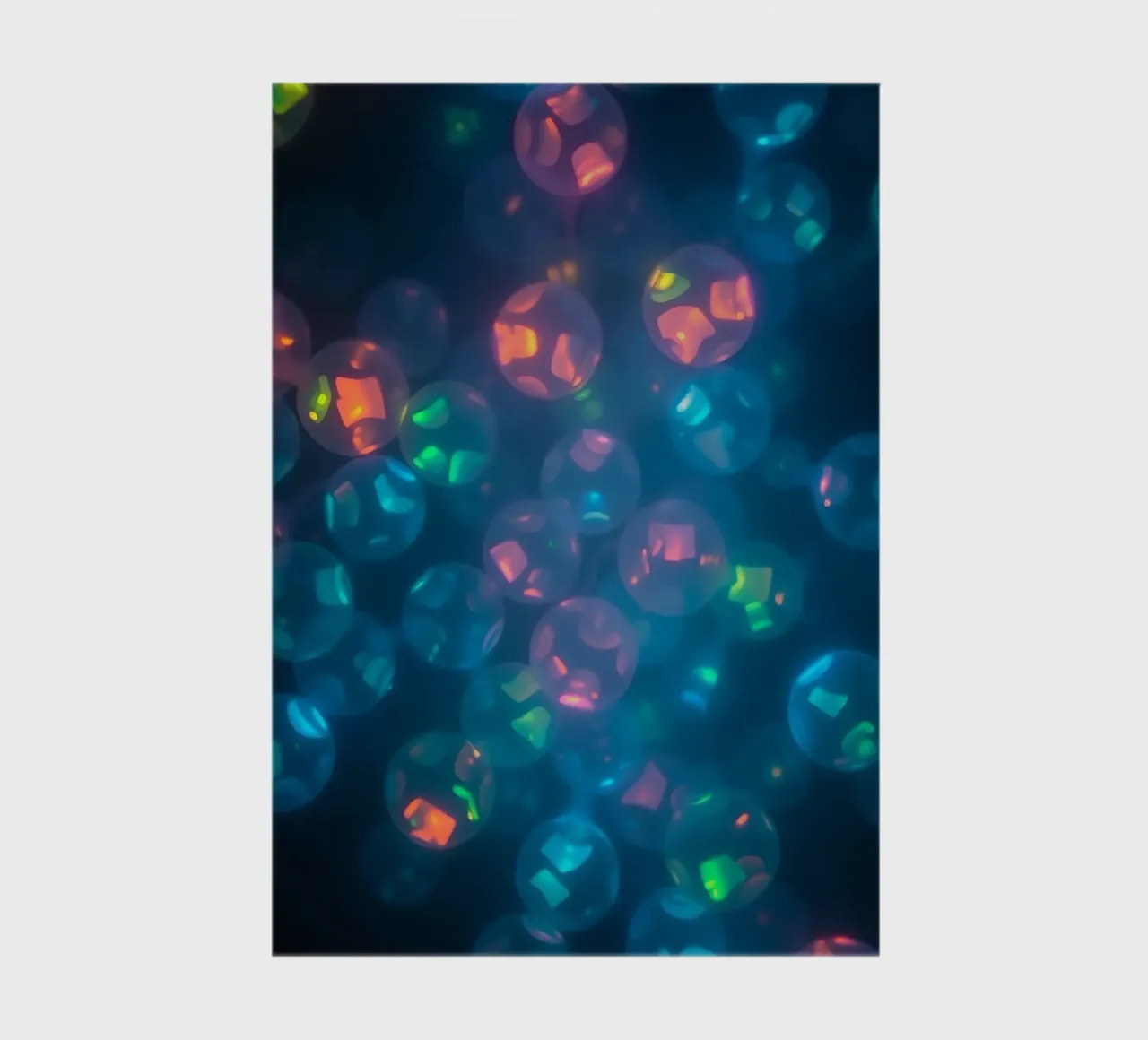 abstract pattern featuring colorful spheres notebook by DesignDoodle