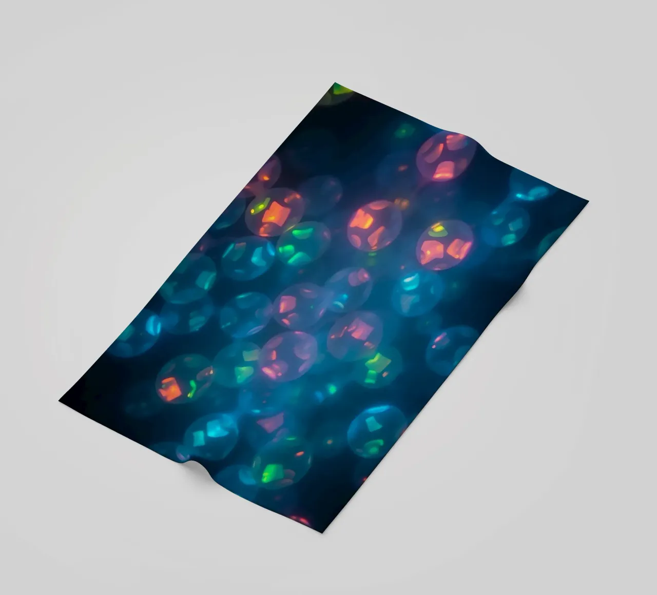 abstract pattern featuring colorful spheres beach towel by DesignDoodle