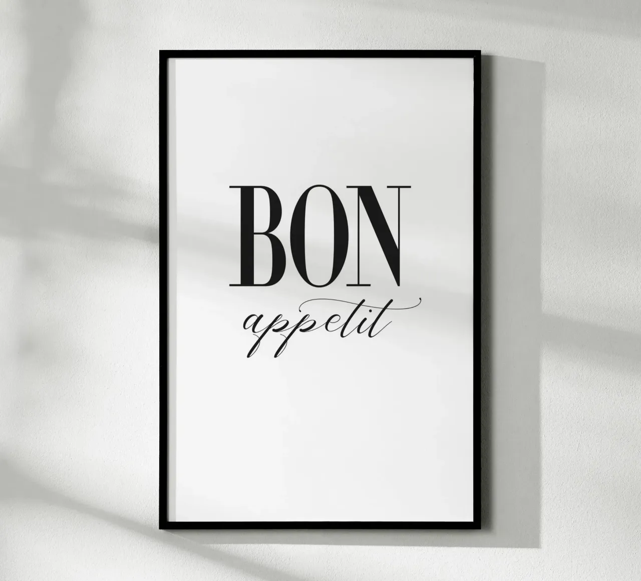 Buon appetito poster con telaio in legno da NouveauPrints