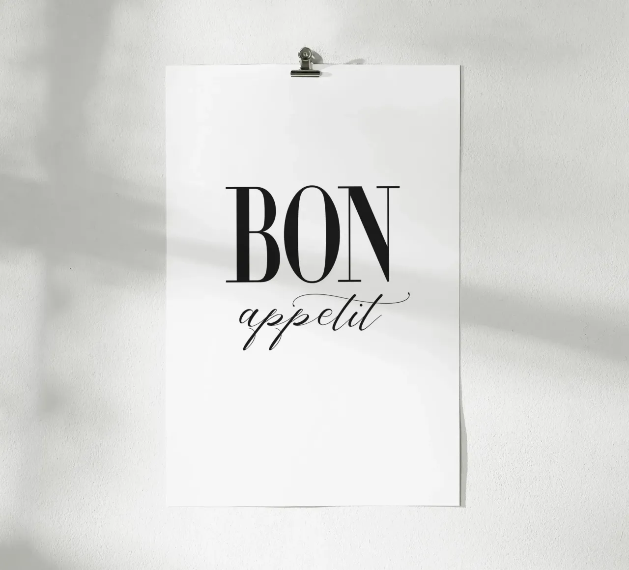 Buon appetito poster con telaio in legno da NouveauPrints