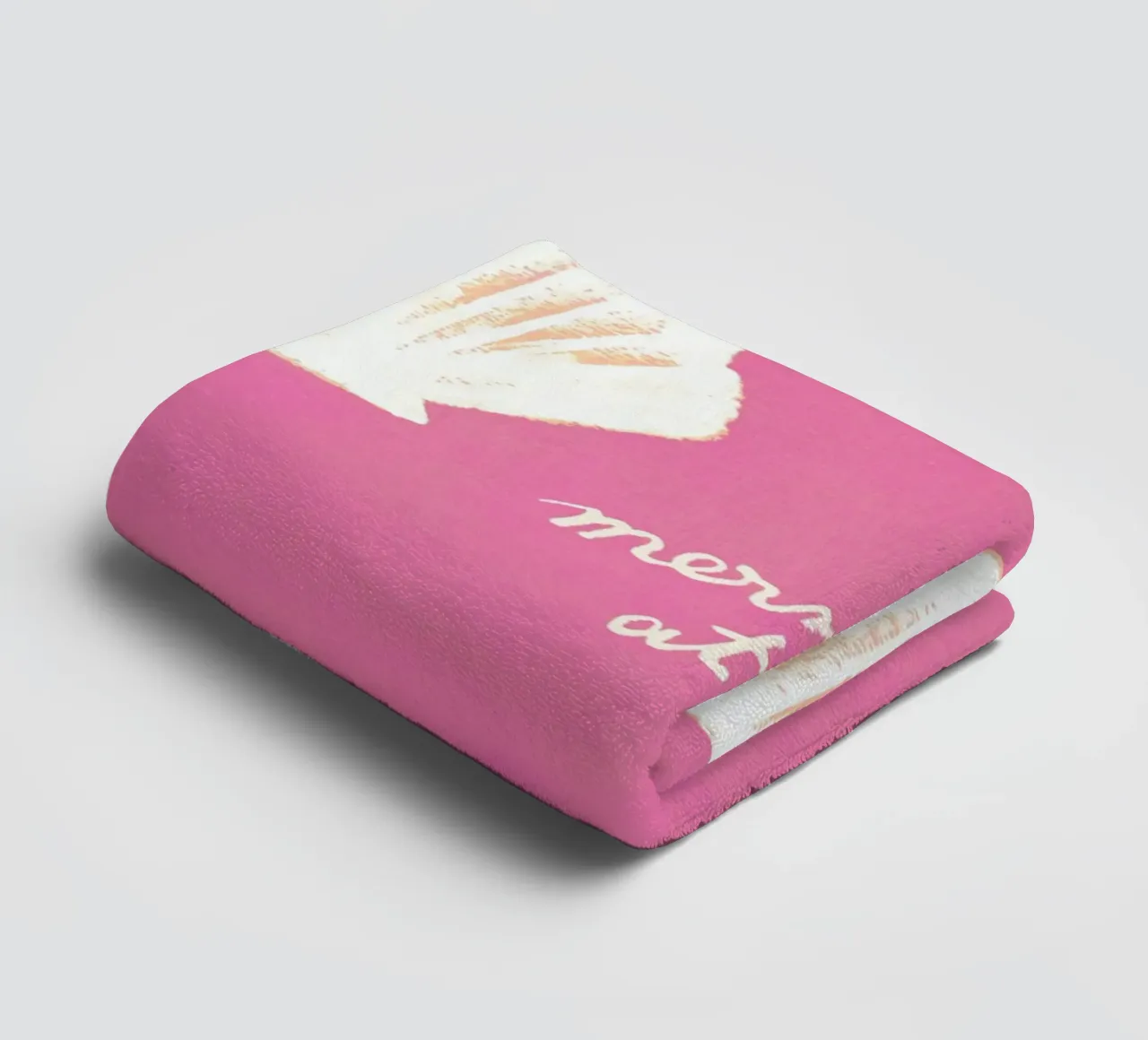 Mermaid At Heart - Pink Shells towel by intemporalis