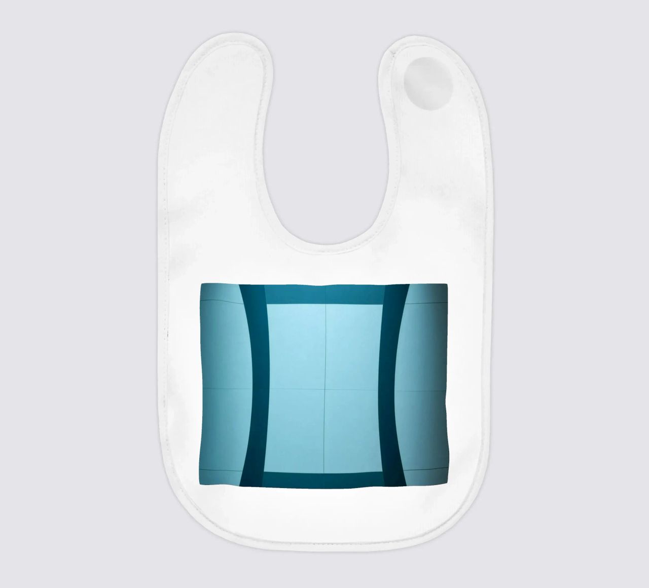 Design unico e astratto con curve morbide e contrasto bavaglino da DesignDoodle