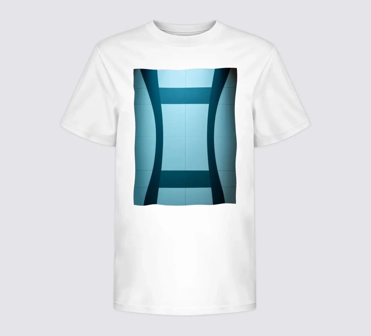 Design unico e astratto con curve morbide e contrasto t-shirt bambini da DesignDoodle