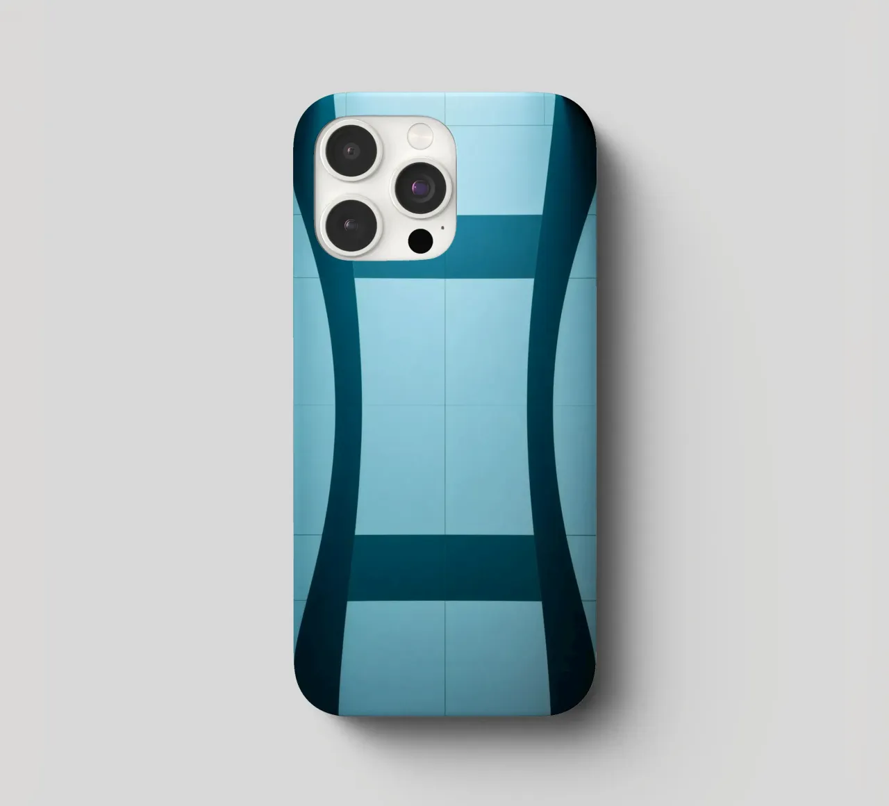 Design unico e astratto con curve morbide e contrasto cover iphone da DesignDoodle