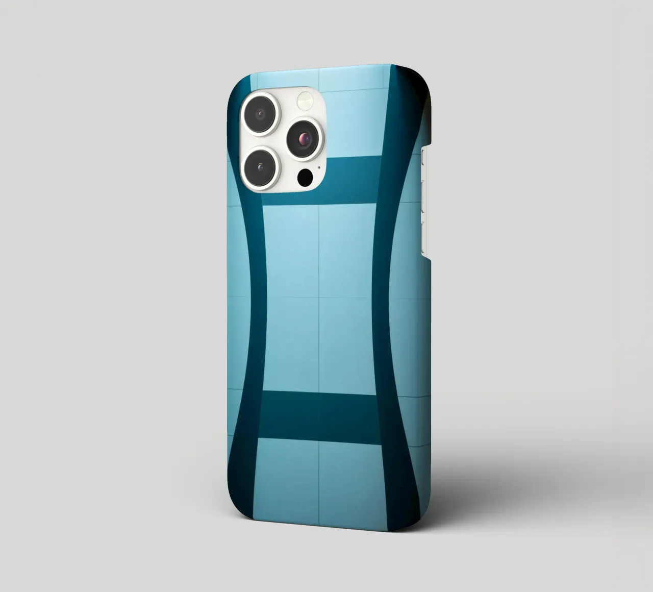 Design unico e astratto con curve morbide e contrasto cover iphone da DesignDoodle