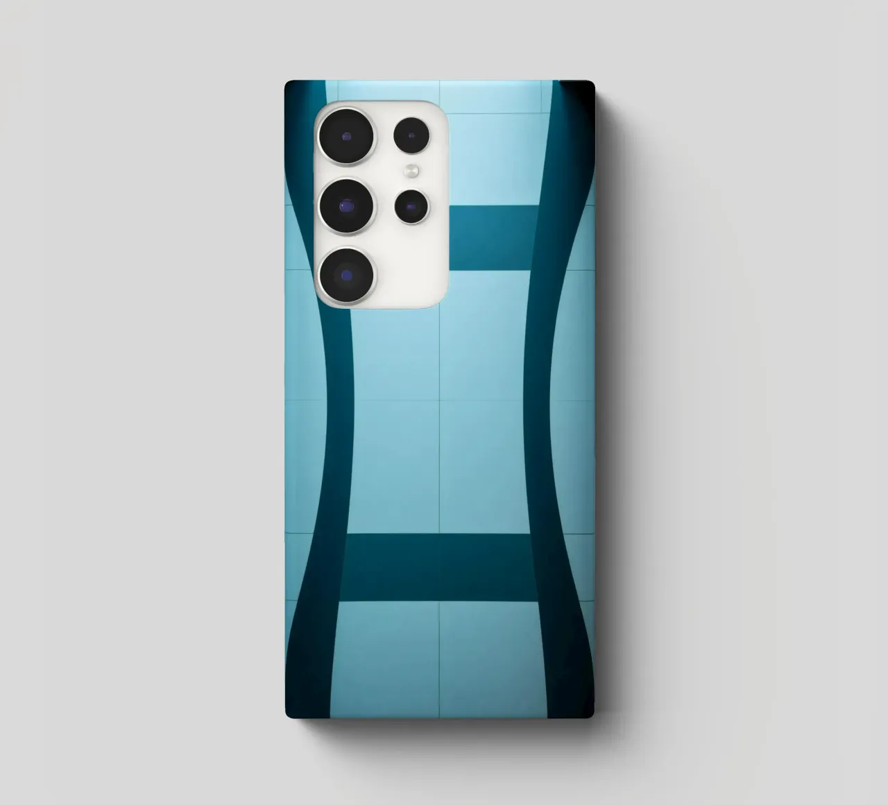 Design unico e astratto con curve morbide e contrasto cover samsung da DesignDoodle