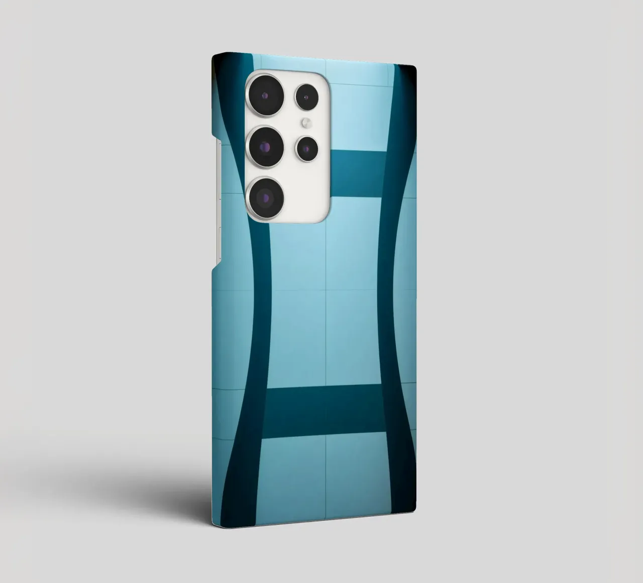 Design unico e astratto con curve morbide e contrasto cover samsung da DesignDoodle