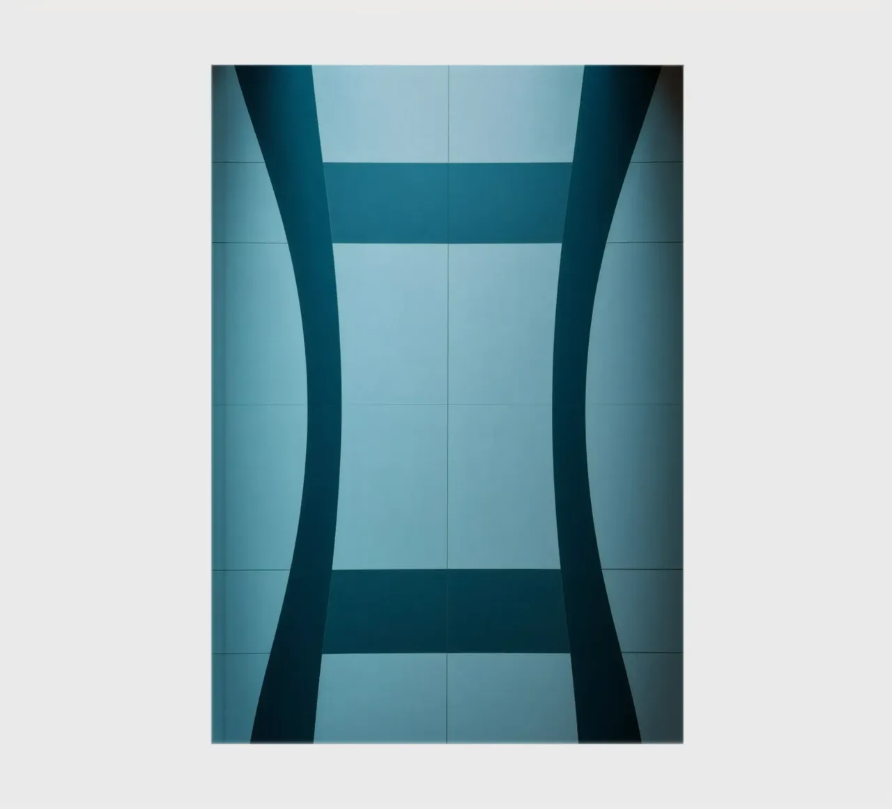 Unique abstract design with smooth curves and contrasting notebook by DesignDoodle