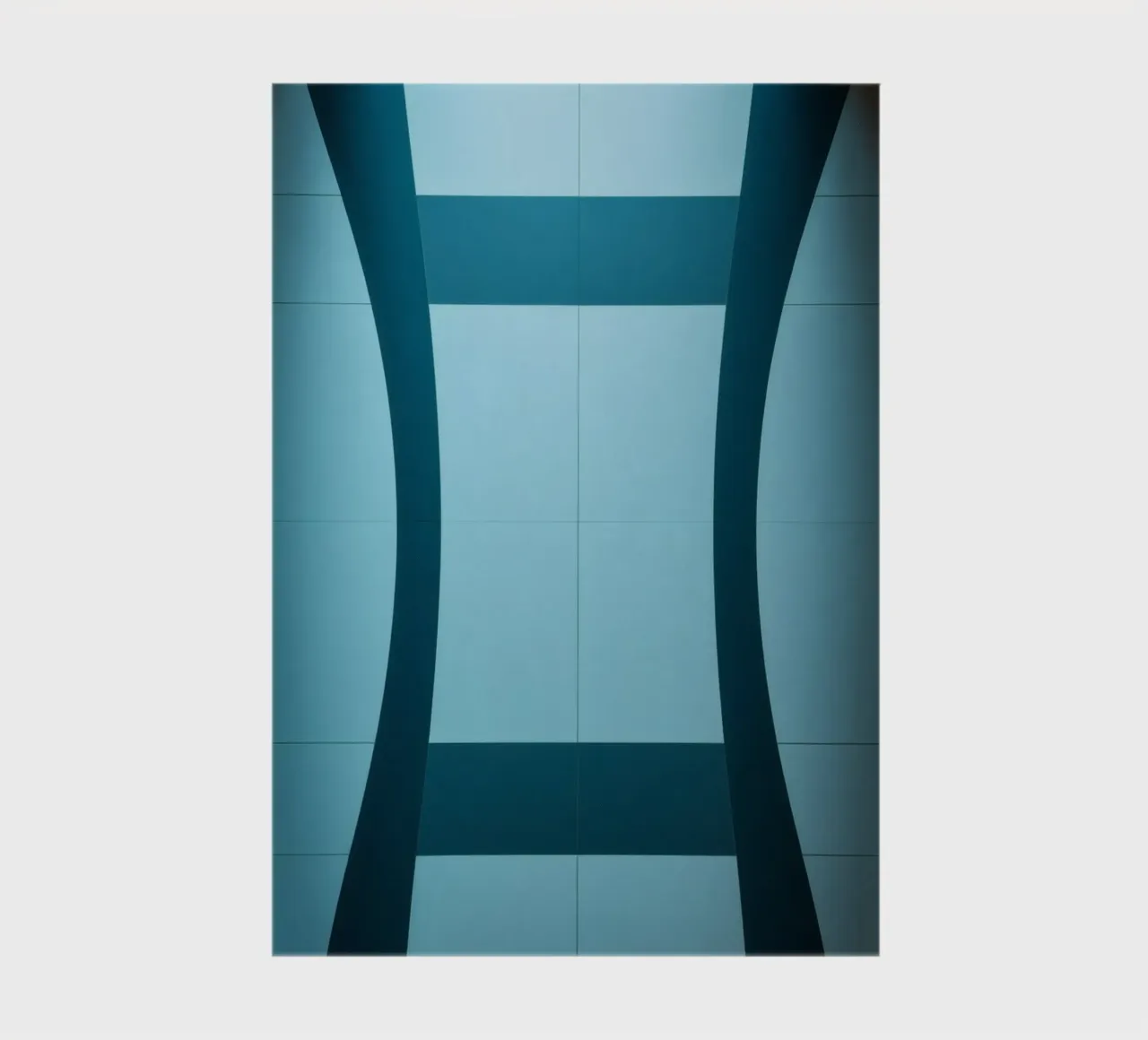 Unique abstract design with smooth curves and contrasting notebook by DesignDoodle