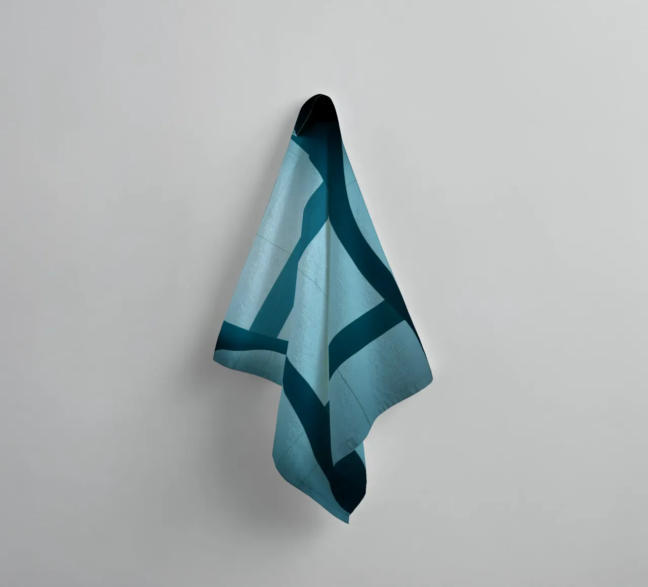 Einzigartiges abstraktes Design mit sanften Kurven und kontrastierenden Handtuch von DesignDoodle