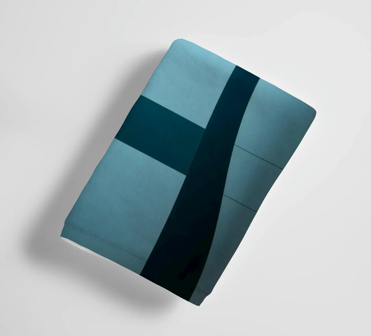 Unique abstract design with smooth curves and contrasting towel by DesignDoodle