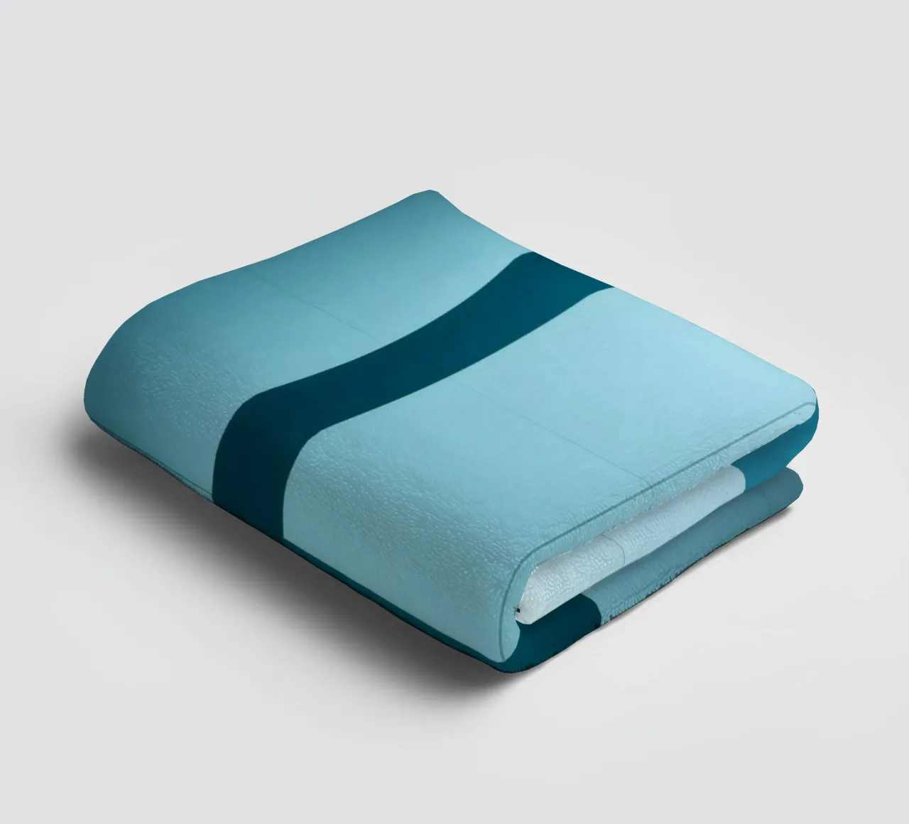Unique abstract design with smooth curves and contrasting towel by DesignDoodle