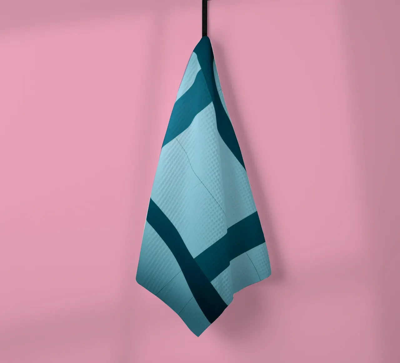 Design unico e astratto con curve morbide e contrasto canovaccio da cucina da DesignDoodle