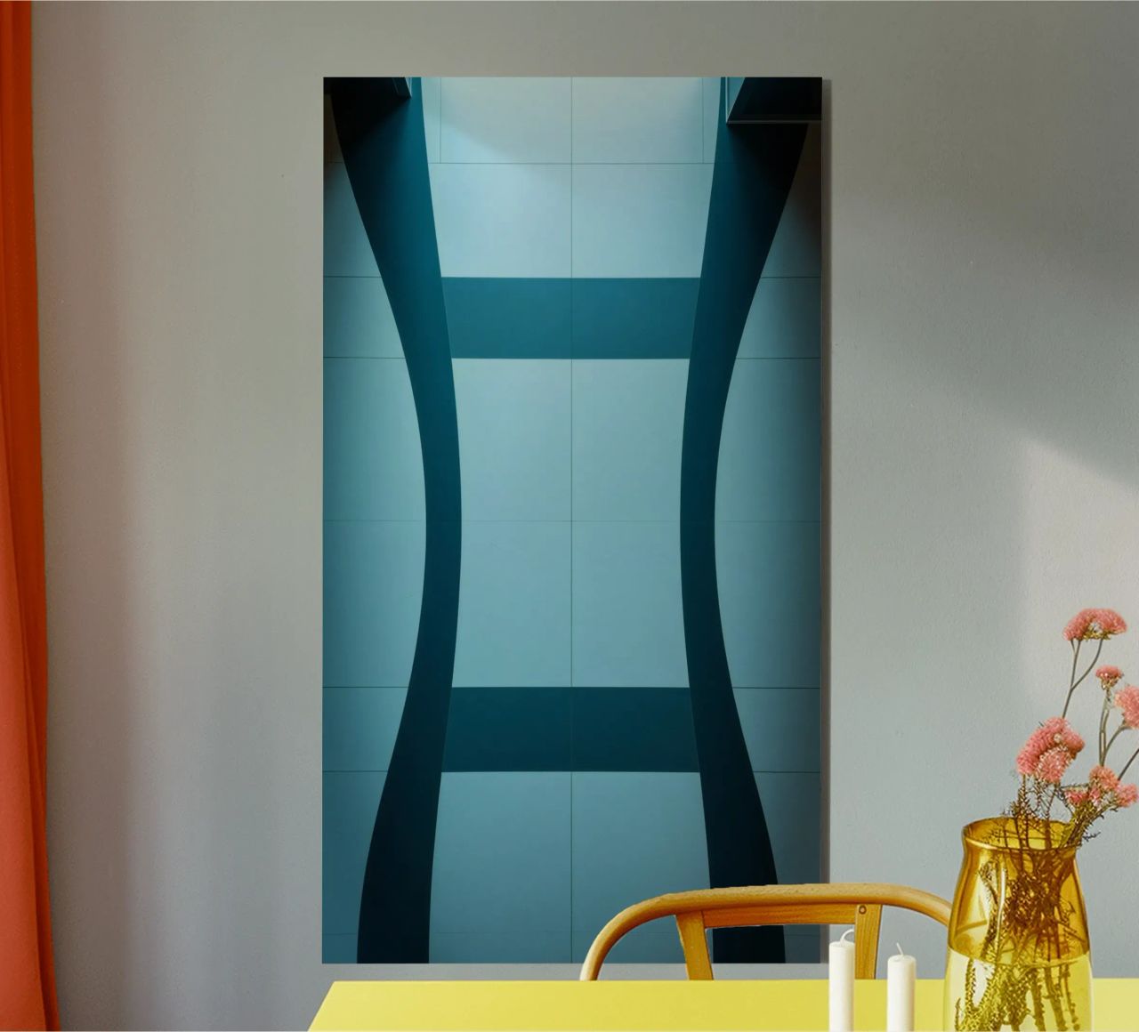 Unique abstract design with smooth curves and contrasting alu-dibond by DesignDoodle